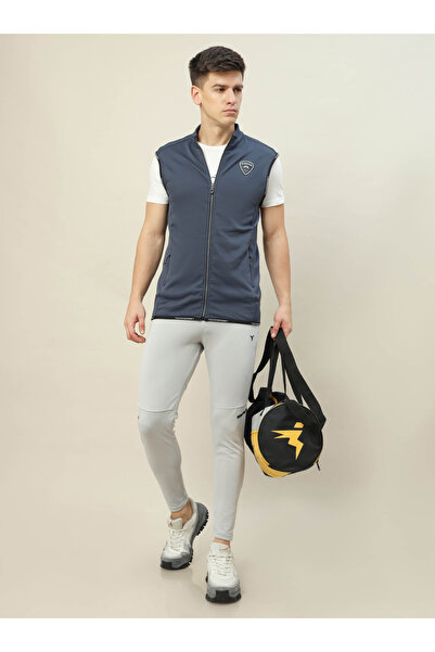 Technosport By Styli High Neck Fleece Sleeveless Active Jacket