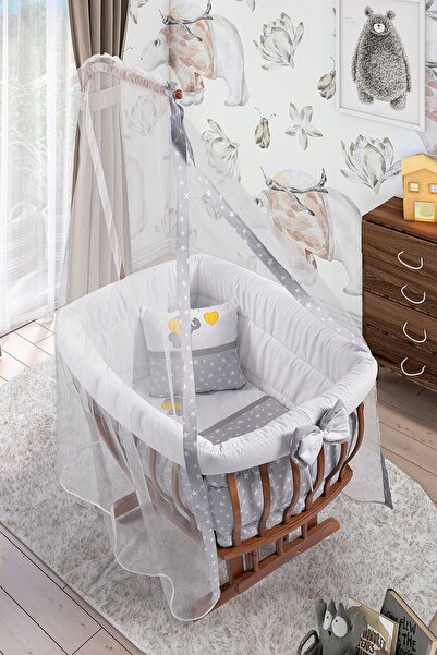 Bebeşik Ceviz Damla Sepet Beşik