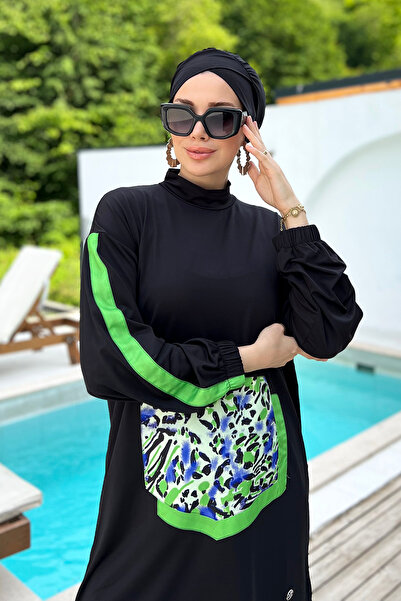 REMSA Lycra Full Covered Hijab Μαγιό Carrie 8223 Μαύρο