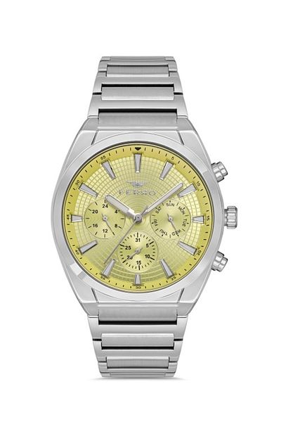 FERRO Men's Wristwatch Silver Steel Cord - FM31451A-A12