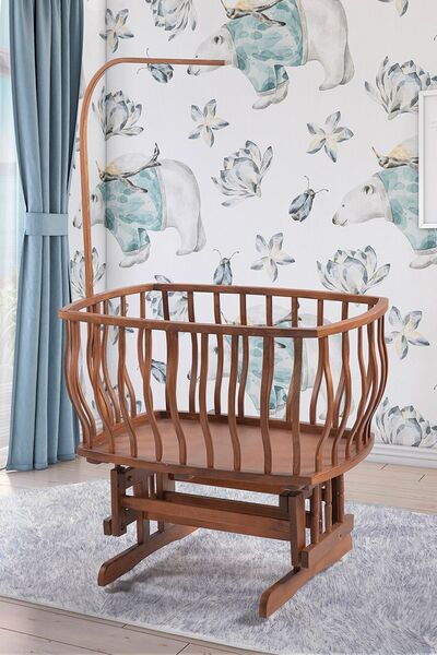 Bebeşik Ceviz Damla Sepet Beşik