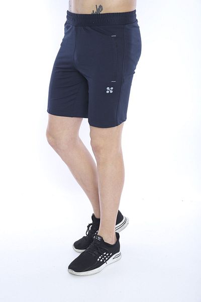 NEED LİFE Navy Blue Men's Shorts - Cotton Pockets, Zipper and Elastic Waist