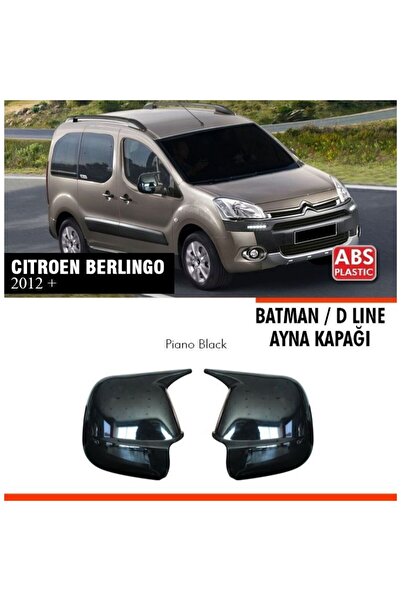 NamTuning Citroen Berlingo Batman Yarasa Ayna Kapağı 2012-2018 Arası Parlak Siyah