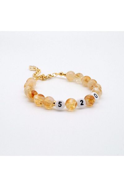 Artaril Natural Stone Money Section Bracelet 5-2-0 Citrine