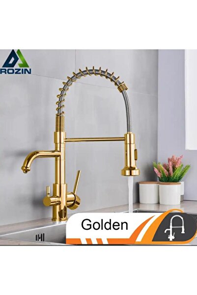 OEM Mutfak Evye Bataryası Dual Flow Su Arıtma Gold Spiralli Fiskiyeli 7 Yıl G...