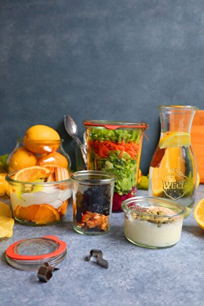 Weck Diyet Set 2 (850 ml Mold, 370 ml Lale , 165 ml Mold ,160 ml Mold, 530 ml Juice)