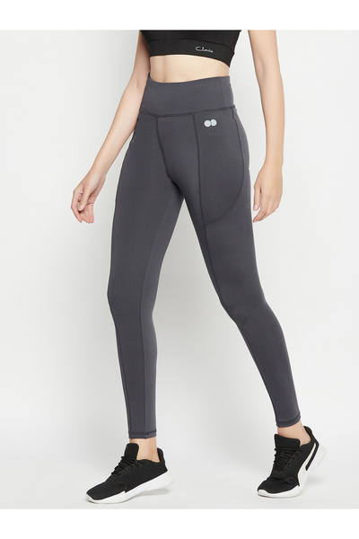 Clovia By Styli Reflective Print Panelled Active Tights