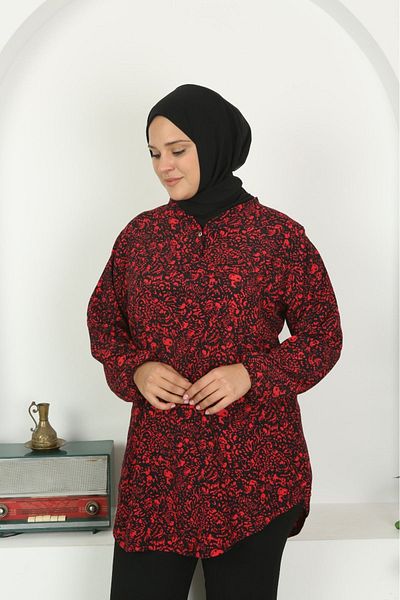 Tunikteks Maroken seasonal viscose patterned comfortable kumas tunic