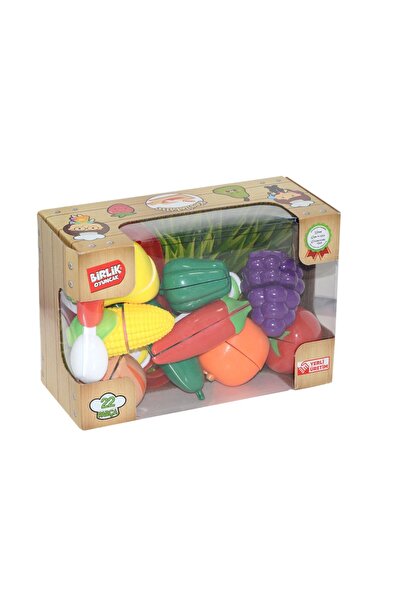 BİRLİK TOYS Urt007-box-2a/b طقم خضار قابل للقطع - فواكه 22 قطعة