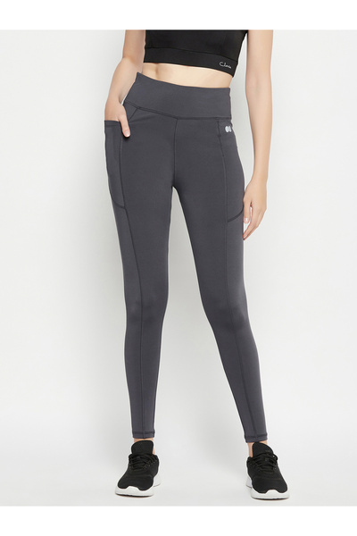 Clovia By Styli Reflective Print Panelled Active Tights