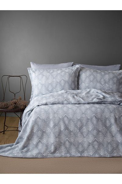 BED LİNE 230X240 cm Areca Gray Bedspread Double