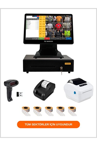 ÖZ BARKOD Barkodlu Satış Sistemi - Tek Ekran I5 (barkod Sistemi - Full Paket 1)