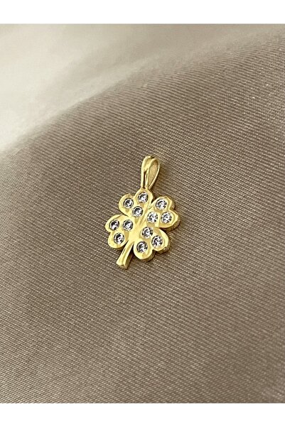 denizden silver Gümüş Yonca Kolye Ucu