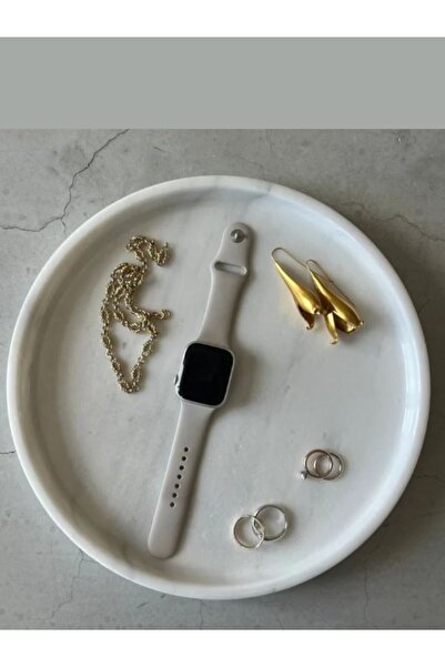 Urestone Natural Marble Round Tray - White Marble 26 cm Tray - Bathroom Organ...