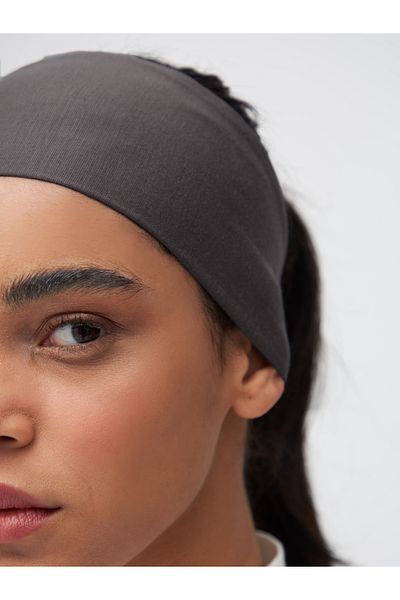 Femple Modest Dark Grey Hijab Bandana - Bandana Bone
