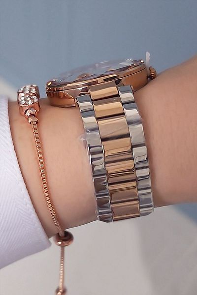 Daniel Klein Women's Two-Color Steel Bracelet Wristwatch