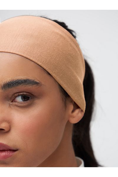 Femple Modest Beach Beige Hijab Bandana - Bandana Bonnet