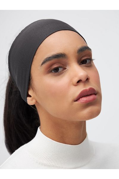 Femple Modest Dark Grey Hijab Bandana - Bandana Bone