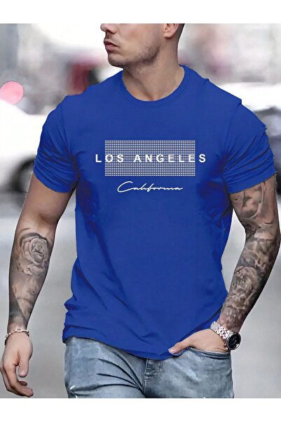 Boi تي شيرت لوس أنجلوس للجنسين - ساكس أزرق، أسود أبيض، وردي مطبوع، تي شيرت صي...