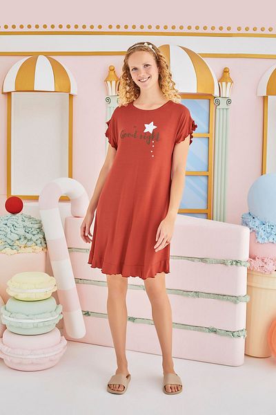 Sevim 15847 Model Printed Tunic