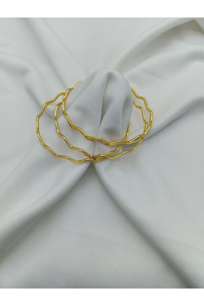 Genel Markalar Altın Kaplama Zigzag Ajda Bilezik