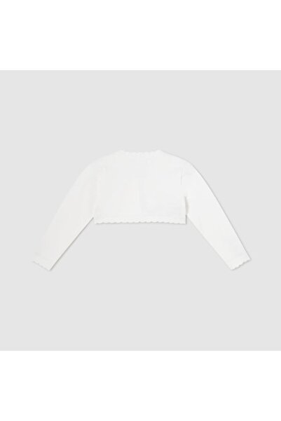 MAYORAL Baby Girl Mercerized Bolero Cardigan Ecru L24Y302