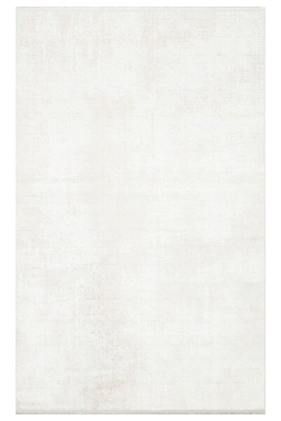 Eko Halı Sateen / XW ST 109 Cream Beige Makinede yıkanabilen kaymaz tabana sa...