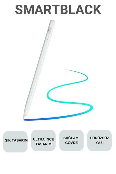 SmartBlack White Soft Tip Universal Stylus Pen - Touch Pen