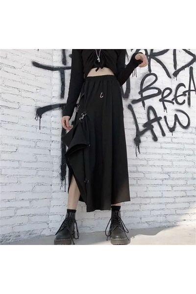 Köstebek Fusta lungă largi Harajuku Y2k Street Style