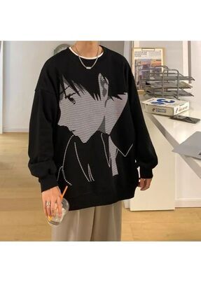 Kostebek Harajuku Anime Boy Uzun Kollu Sweat Fiyat Yorumlar Trendyol