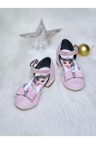 patik ayakkabı Pantofi cu toc ELSA cu sclipici