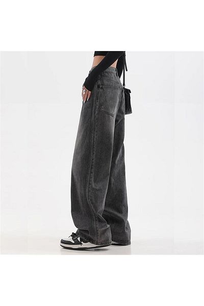 Köstebek Pantaloni negri din Jean Stone