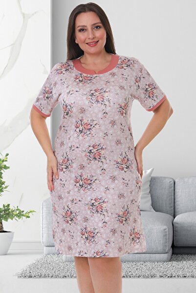 Bella Linda Cămașă de noapte din bumbac mărime mare pentru femei