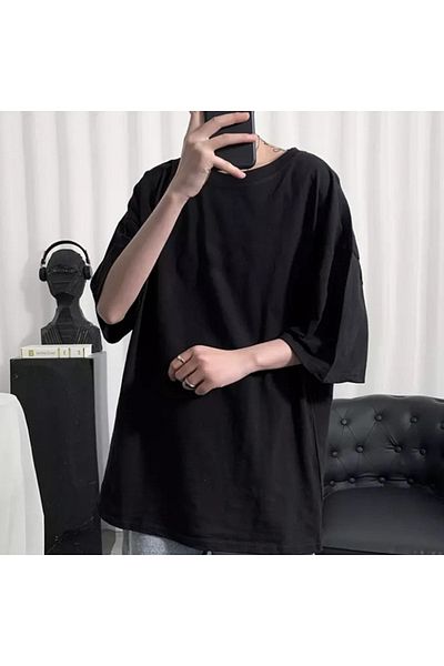 Köstebek Μαύρο Oversize Unisex κοντομάνικο μπλουζάκι