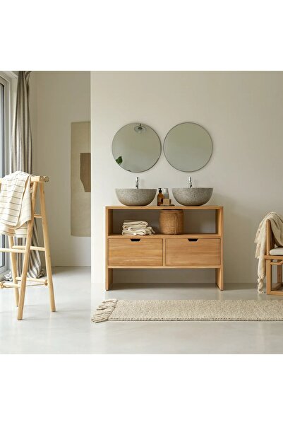 Wildwood atolye Ahşap çift çekmeceli konsol/dresuar