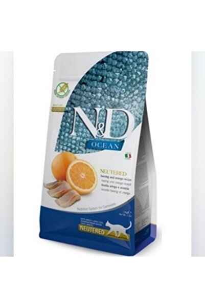 N&D Neo Pet Market Nd Ocean Tahılsız Ringa Balığı Ve Portakallı Kısır Kedi Ma...