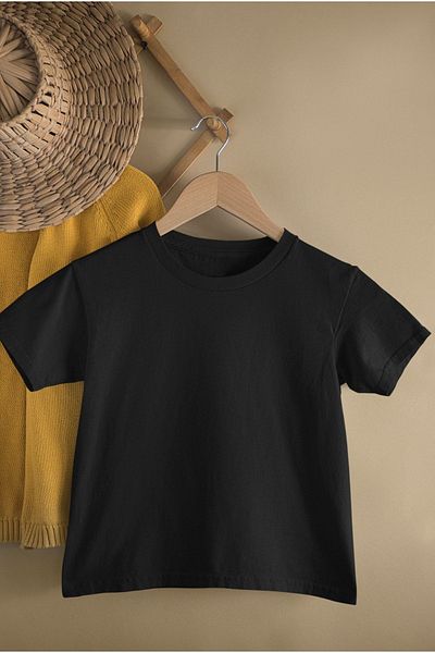 Fuddy Moda Băieți Fete Tricou de bază neimprimat