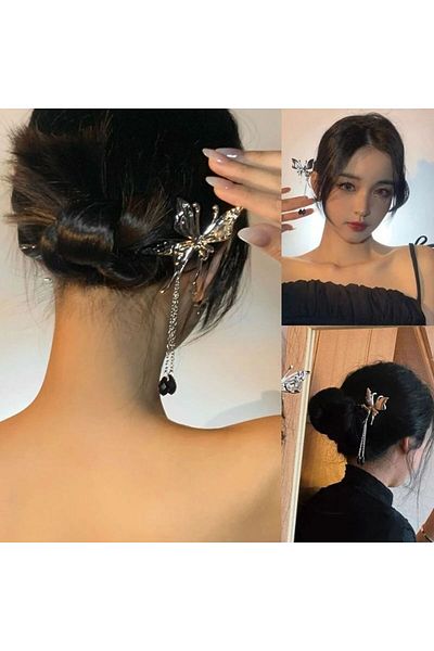 GÜLPEŞE CULOARE ARGINTIU DETALIAT FLUTURE CHEIE CATARAMĂ PIX CATARAMĂ CHINA BARĂ CATARAMĂ JAPONEZĂ