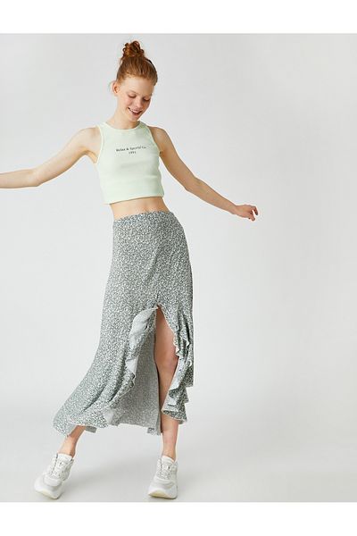 Koton Slit Midi Skirt