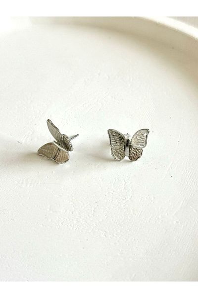 DEMOKAN Women's Earrings - Small Butterfly Design