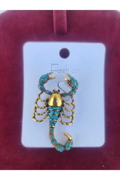 ARBABAG&ACCESSORY KRİSTAL TAŞLI AKREP  FİGÜR MODEL YAKA İĞNESİ (BROŞ )