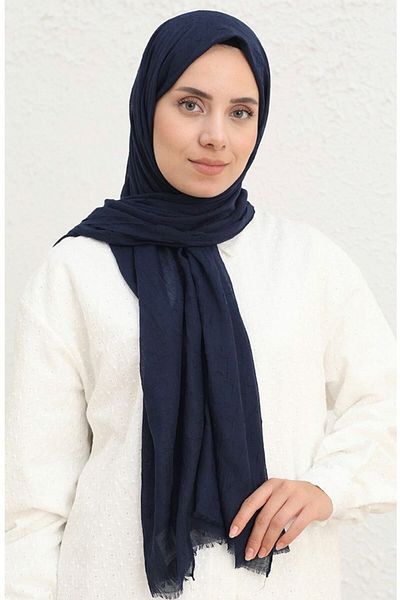 Mides scarf Μπαμπού Κράς Σαρόνι-ναυτικής μπλε