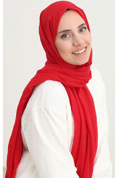 Mides scarf Μπαμπού Κρασ Σάλι -κόκκινο