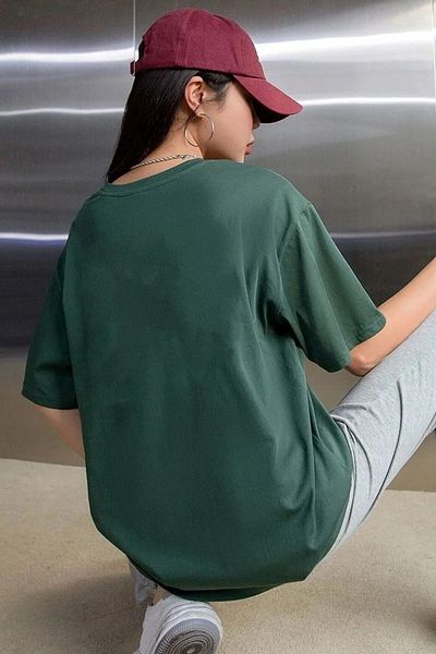 EFFRENATU Μπλουζάκι Unisex Oversize Red Cute Little Cat