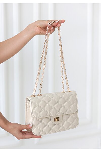 Moka Shopin Τσάντα Miran Beige Skin