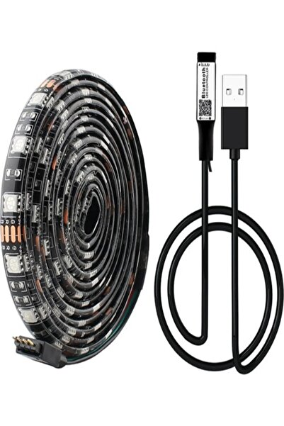 ledalemi Tv Arkası Bluetooth Rgb Usb Şerit Led Slikonlu 3 Mt LED