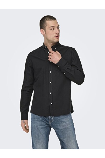 Only & Sons Oxford Hemd Slim Fit Button-Down Kragen Hemd