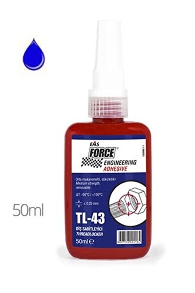 Ems Force Tl-43 Sıvı Orta Kuvvet Vida Civata Somun Sabitleyici 50 Ml