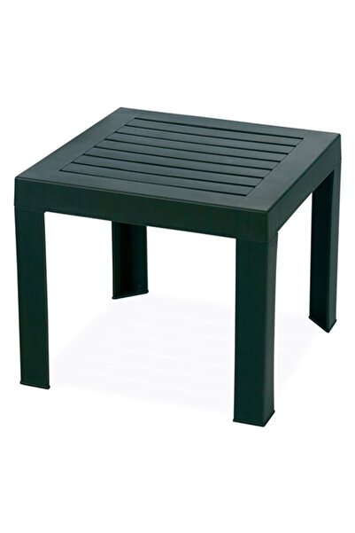 Papatya Suda Plastik Sehpa Yeşil 40x40x35 cm - Taşınabilir Demonte Yapı