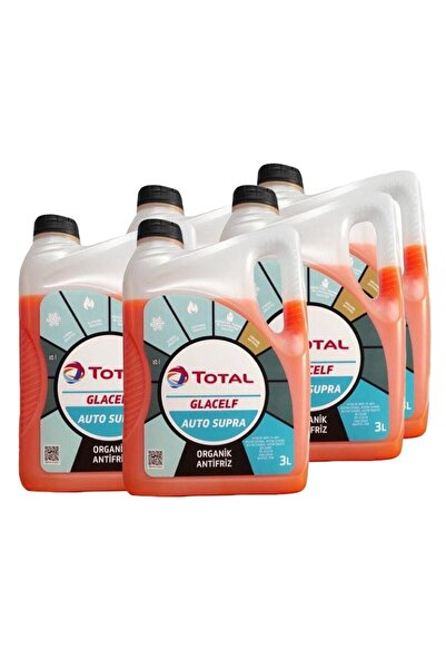 TOTAL Glacelf Auto Supra Antifriz Kırmızı 3 lt 2025 Üretim 5 Adet